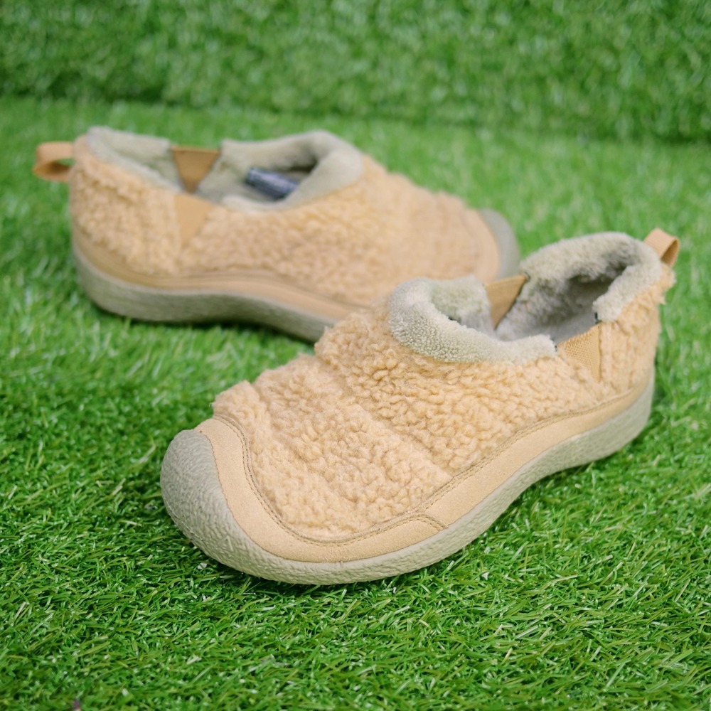 Keen Howser II Slip On Tan Faux Shearling Fleece - Kids Size 1